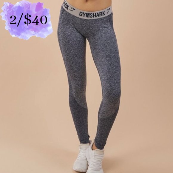 Gymshark Other - SOLD | Gymshark Flex Leggings Sapphire Blue Marl/Light Grey